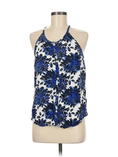Pre-owned Splendid Tank Top Blue Halter Neckline Tops