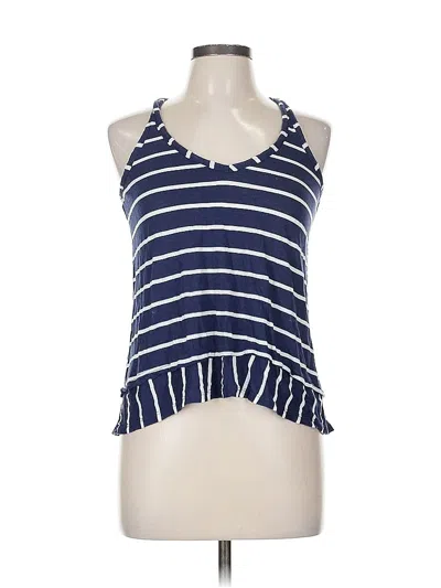 Pre-owned Splendid Tank Top Blue Halter Neckline Tops