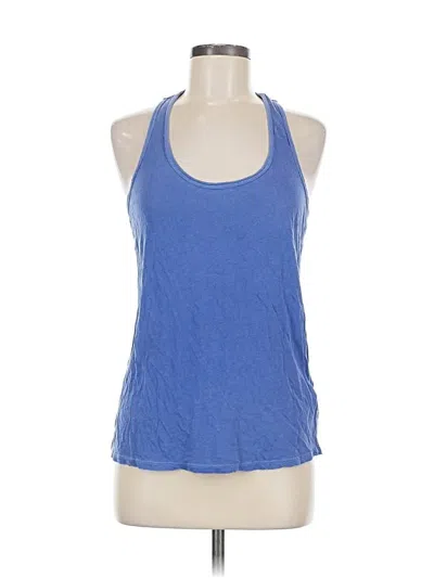 Pre-owned Splendid Tank Top Blue Halter Neckline Tops
