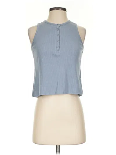 Pre-owned Splendid Tank Top Blue Halter Neckline Tops