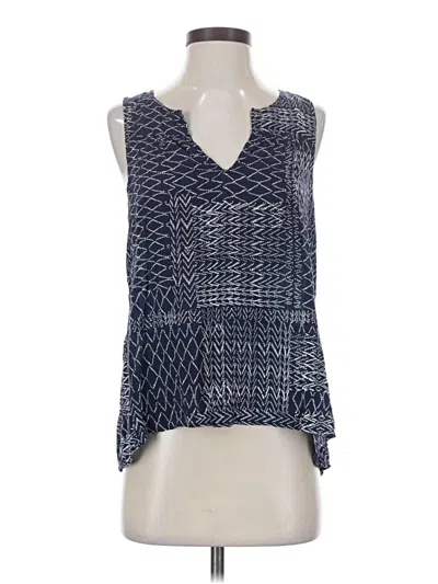 Pre-owned Splendid Tank Top Blue Plunge Neckline Tops