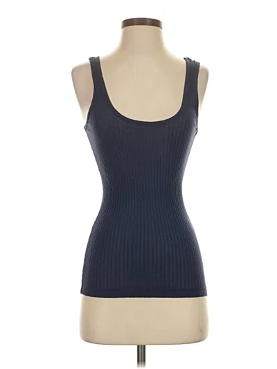 Pre-owned Splendid Tank Top Blue Square Neckline Tops