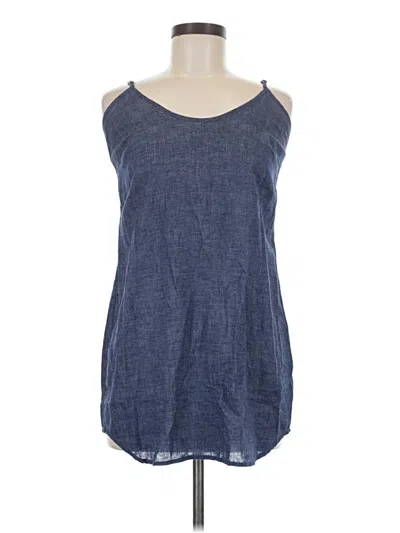 Pre-owned Splendid Tank Top Blue Strapless Neckline Tops