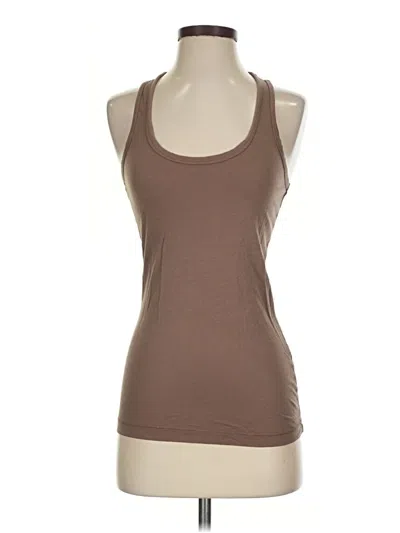 Pre-owned Splendid Tank Top Brown Halter Neckline Tops