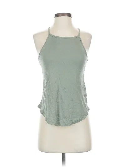 Pre-owned Splendid Tank Top Green Halter Neckline Tops