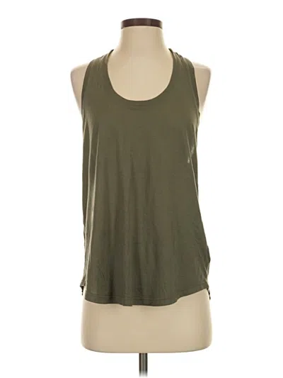 Pre-owned Splendid Tank Top Green Halter Neckline Tops