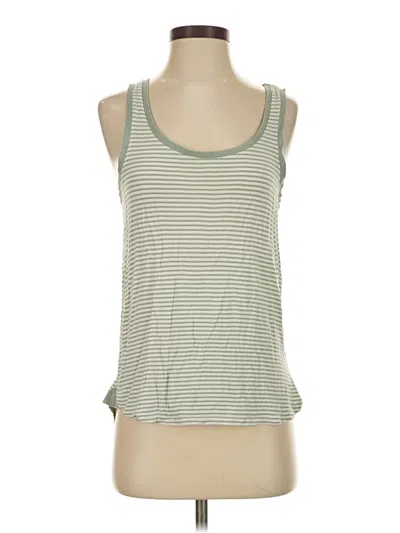 Pre-owned Splendid Tank Top Green Halter Neckline Tops
