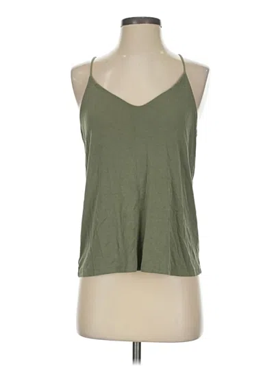 Pre-owned Splendid Tank Top Green Halter Neckline Tops