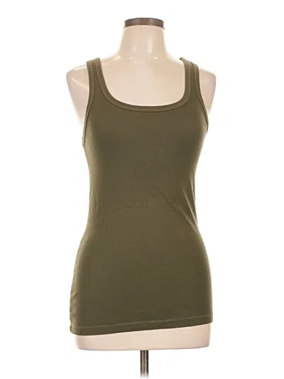 Pre-owned Splendid Tank Top Green Strapless Neckline Tops