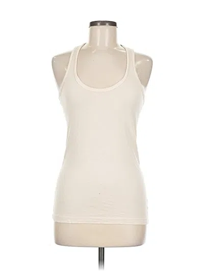 Pre-owned Splendid Tank Top Ivory Halter Neckline Tops In White