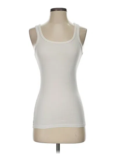 Pre-owned Splendid Tank Top Ivory Halter Neckline Tops In White