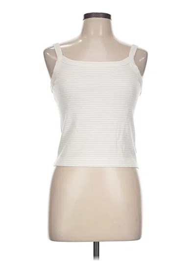 Pre-owned Splendid Tank Top Ivory Strapless Neckline Tops In White