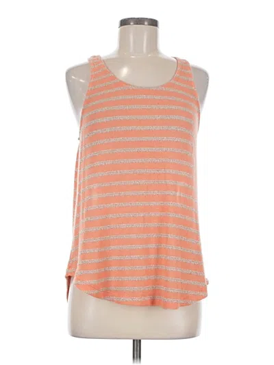 Pre-owned Splendid Tank Top Orange Halter Neckline Tops
