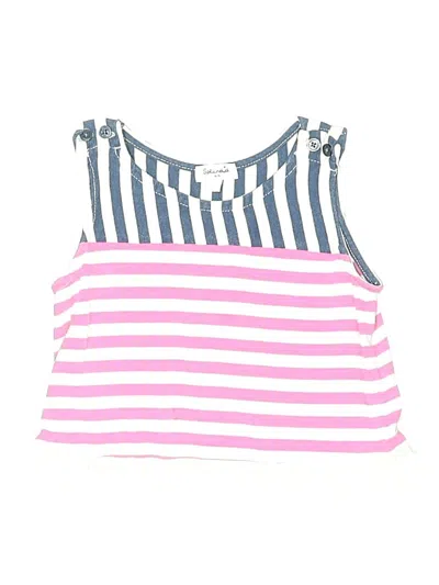 Pre-owned Splendid Kids' Tank Top Pink Boatneck Tops