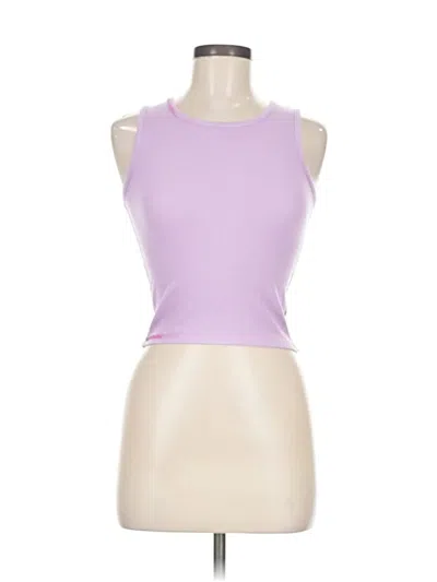 Pre-owned Splendid Tank Top Purple Halter Neckline Tops