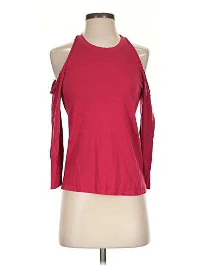 Pre-owned Splendid Tank Top Red Cold Shoulder Neckline Tops