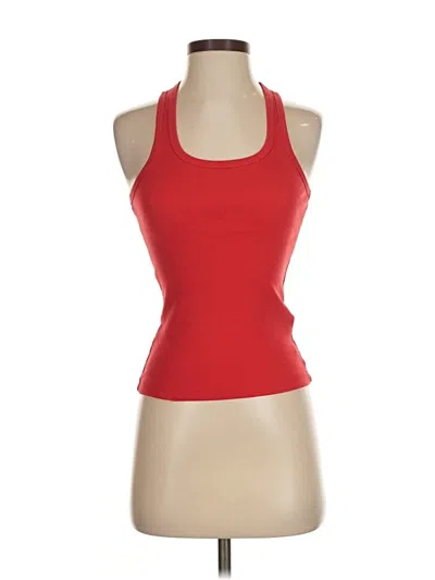 Pre-owned Splendid Tank Top Red Halter Neckline Tops