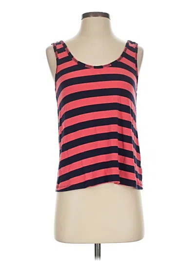 Pre-owned Splendid Tank Top Red Strapless Neckline Tops