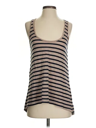 Pre-owned Splendid Tank Top Tan Halter Neckline Tops In Brown