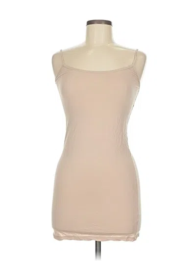 Pre-owned Splendid Tank Top Tan Strapless Neckline Tops In Brown