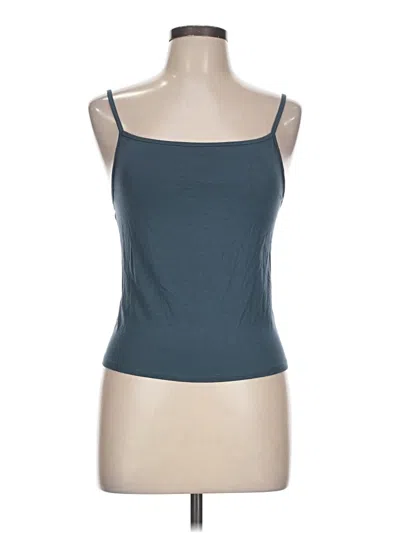 Pre-owned Splendid Tank Top Teal Strapless Neckline Tops In Blue