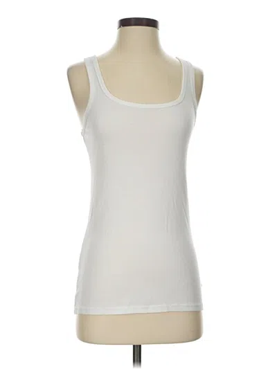 Pre-owned Splendid Tank Top White Scoop Neck Tops