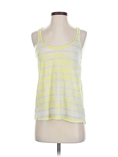 Pre-owned Splendid Tank Top Yellow Halter Neckline Tops