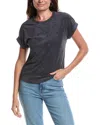 Splendid Taryn Terry Cloth Shirt In Gray