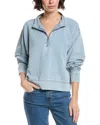 Splendid Terry 1/4-zip Sweatshirt In Blue