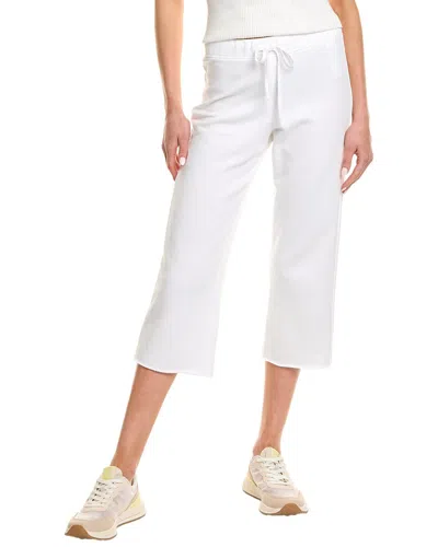 Splendid Terry Cropped Sweatpant In White