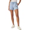 Splendid Terry Drawstring Shorts In Blue