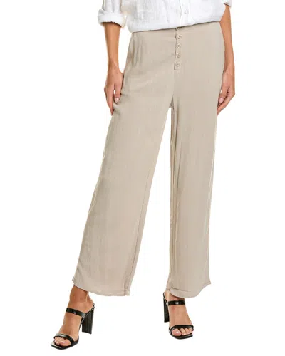 Splendid Tessa Linen-blend Pant In Brown