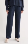 Splendid Textured Knit Pants In Blue
