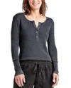 Splendid Classic Thermal Henley In Ash Navy