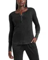 Splendid Thermal Forever Henley In Black Wash