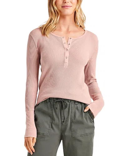 Splendid Thermal Forever Henley In Canyon Rose