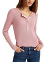 Splendid Classic Thermal Henley In Cotton Can