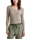 Splendid Thermal Forever Henley Top In Tawny In Multi