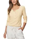 Splendid Thermal Forever Henley In Yellow