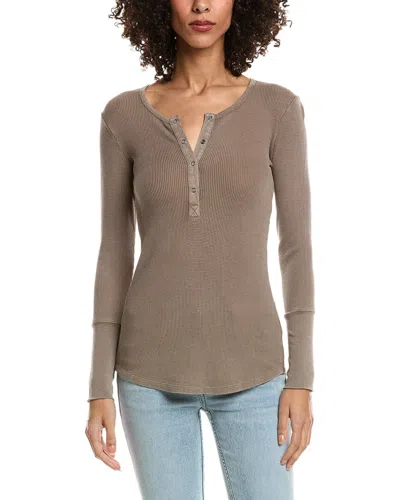 Splendid Thermal Henley In Brown