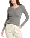 Splendid Thermal Henley Top In Green