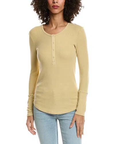Splendid Thermal Henley In Yellow