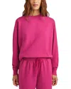 Splendid Tia Supersoft Sweatshirt In Hot Pink