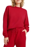 Splendid Tia Supersoft Sweatshirt In Ruby