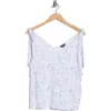 Splendid Printed Woven Tank In White