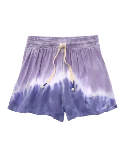 Splendid Kids' Tie-dye Short In Purple