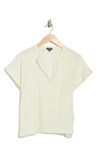 Splendid Tina Linen & Cotton Top In Paper