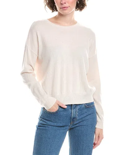Splendid Tori Cashmere Sweater In White