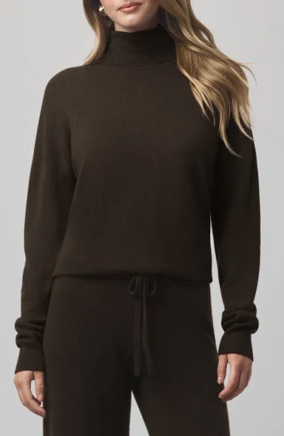 Splendid Tori Cashmere Turtleneck Sweater In Black