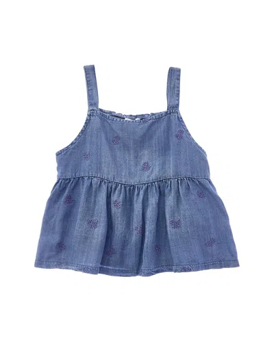 Splendid Tossed Flower Tank In Blue